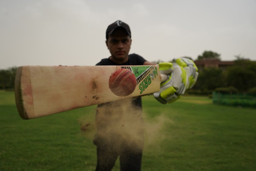 Cricket field from boundary line